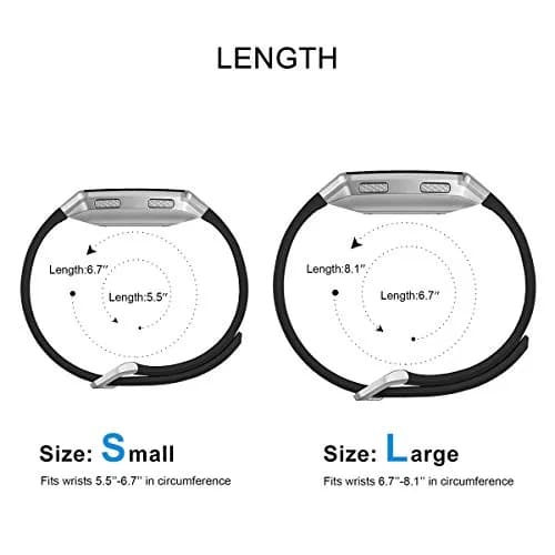 AIUNIT Compatible Ionic Bands Large (18mm) | Black with Burnt Buckle Sport Replacement Strap thumbnail 7