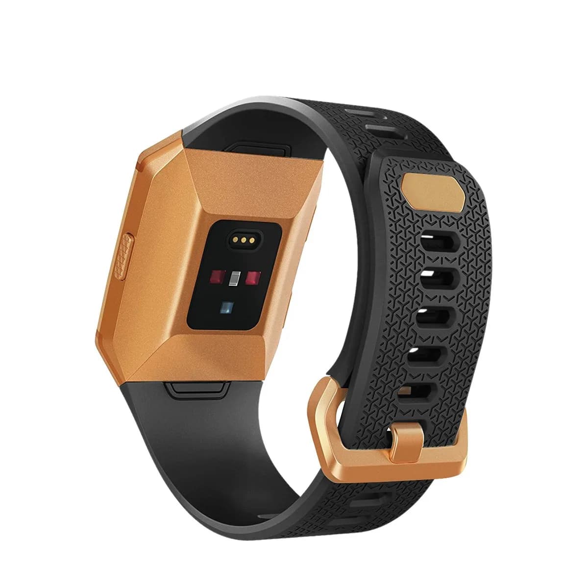AIUNIT Compatible Ionic Bands Large (18mm) | Black with Burnt Buckle Sport Replacement Strap - view 2
