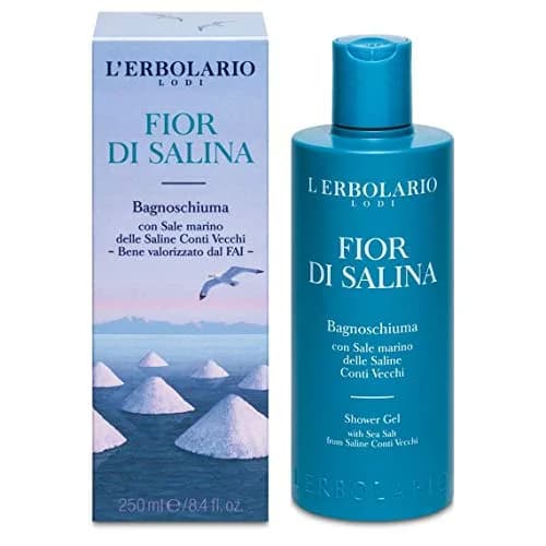 L'Erbolario Fior di Salina Shower Gel 250ml (8.4 oz) | Moisturizing Body Wash with Coastal Botanicals thumbnail 1