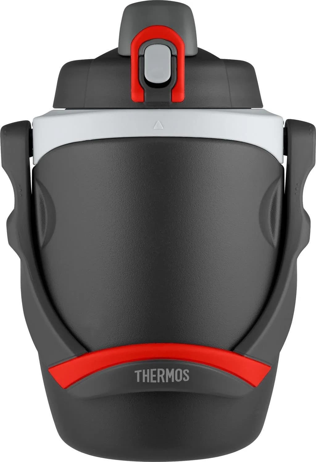 THERMOS 64 oz Hydration Bottle with Flip‑Up Spout Foam Insulation Carry Handle Locking Lid | 64 Ounce BPA-Free Water Jug for Sports & Outdoors — Black
