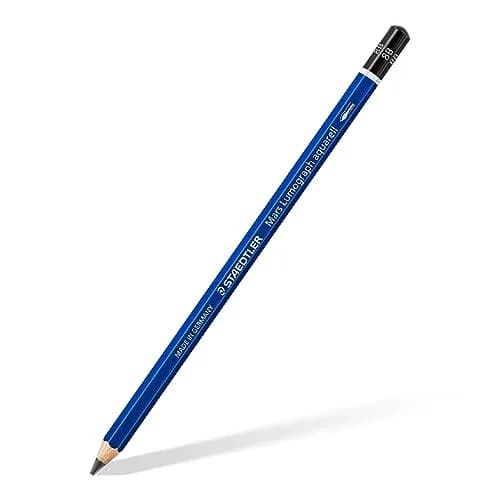 STAEDTLER Mars Lumograph Watercolor Pencils, Box of 12 8B Lead Pencils | Water-Soluble Artist Pencils for Drawing & Painting thumbnail 2