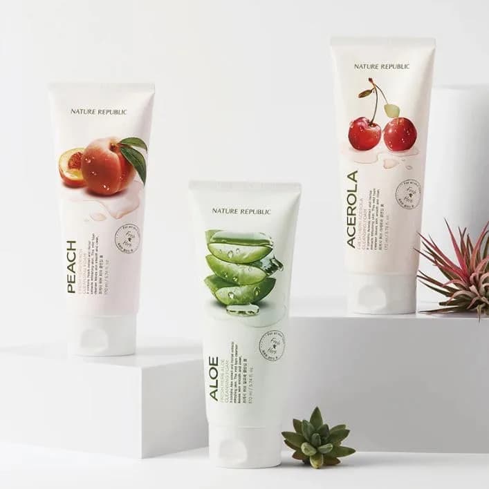 Nature Republic Fresh Herb Peach cleansing foam 170ml | Hydrating & Moisturizing Face Wash for All Skin Types thumbnail 6