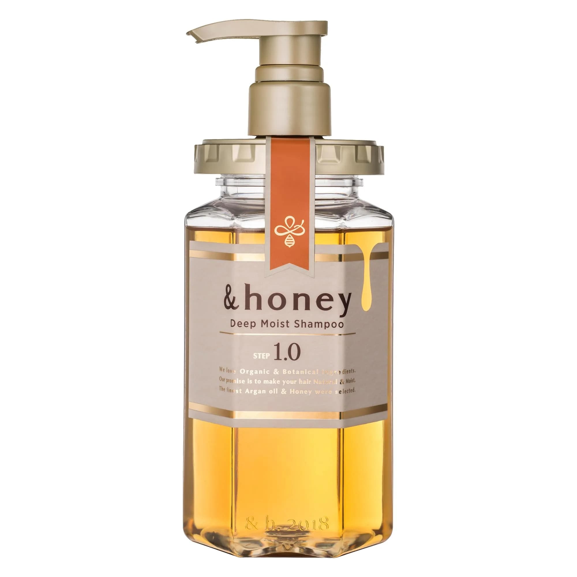 & Honey Deep Moist Shampoo 440ml | Hydrating with Honey & Royal Jelly for Dry Hair - main product image
