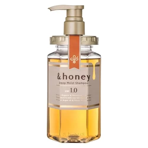 & Honey Deep Moist Shampoo 440ml | Hydrating with Honey & Royal Jelly for Dry Hair thumbnail 1