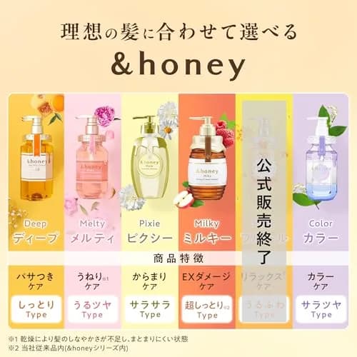 & Honey Deep Moist Shampoo 440ml | Hydrating with Honey & Royal Jelly for Dry Hair thumbnail 3