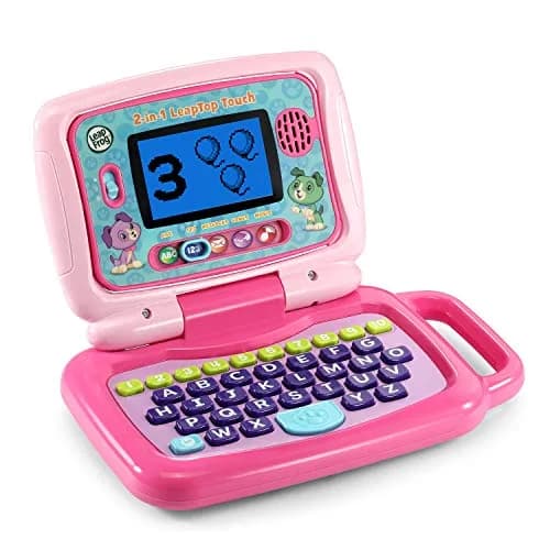 LeapFrog 2-in-1 LeapTop Touch Learning Toy, Pink | Educational Electronics for Ages 2-5 thumbnail 2