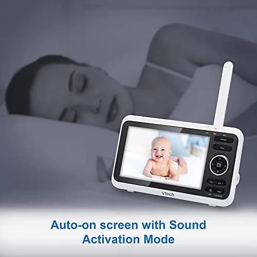 VTech VM350 Baby Monitor with 5" Screen | 1000ft Range, No WiFi, 12-Hr Battery thumbnail 9