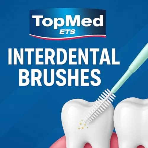 TOPMED ETS Interdental Brush Picks 300 Count (1 Box) | Double-Headed Plastic Design for Plaque Removal thumbnail 5
