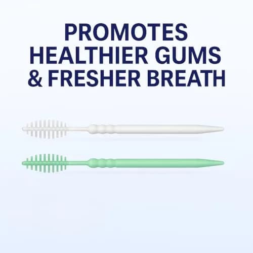 TOPMED ETS Interdental Brush Picks 300 Count (1 Box) | Double-Headed Plastic Design for Plaque Removal thumbnail 8