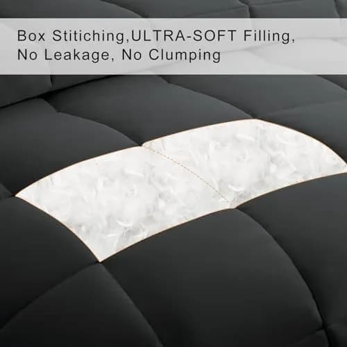 COHOME King Size Down Alternative Comforter - All-Season Duvet Insert | Fluffy & Lightweight thumbnail 3