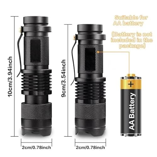 WAYLLSHINE 3 Pack Red LED Flashlight | Single Mode Zoomable Night Light for Astronomy & Night Observation thumbnail 4