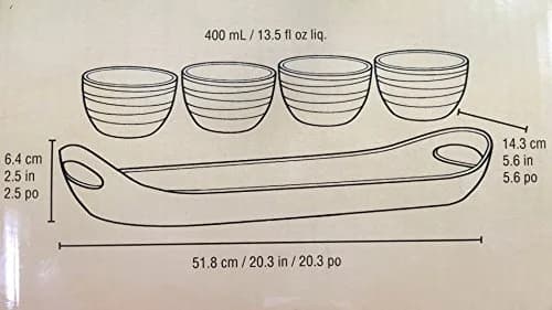 Stoneware Serving Set 5 Pieces | Melamine Dinnerware for All Occasions thumbnail 5