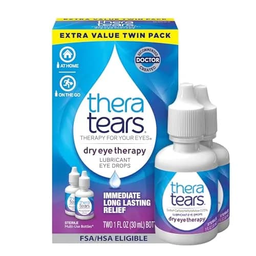 TheraTears Dry Eye Drops Lubricating 30ml (1 Fl Oz x 2) | Doctor Recommended for Dry Eyes thumbnail 1