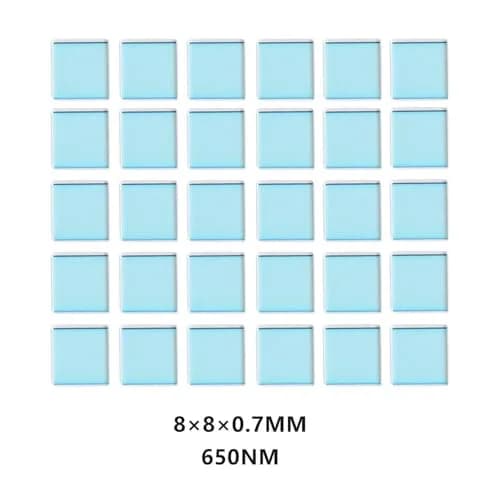 Quanmin 8mm x 8mm x 0.7mm IR-Cut Filter (30-Pack) | Blocks IR for Natural Colour thumbnail 2