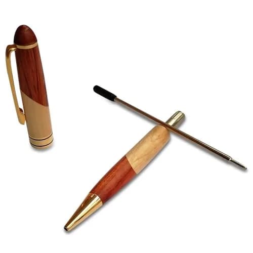 Renawe Luxury Wood Ballpoint Pen Set with Gift Box 5 Black Ink | Smooth Ink Flow thumbnail 5