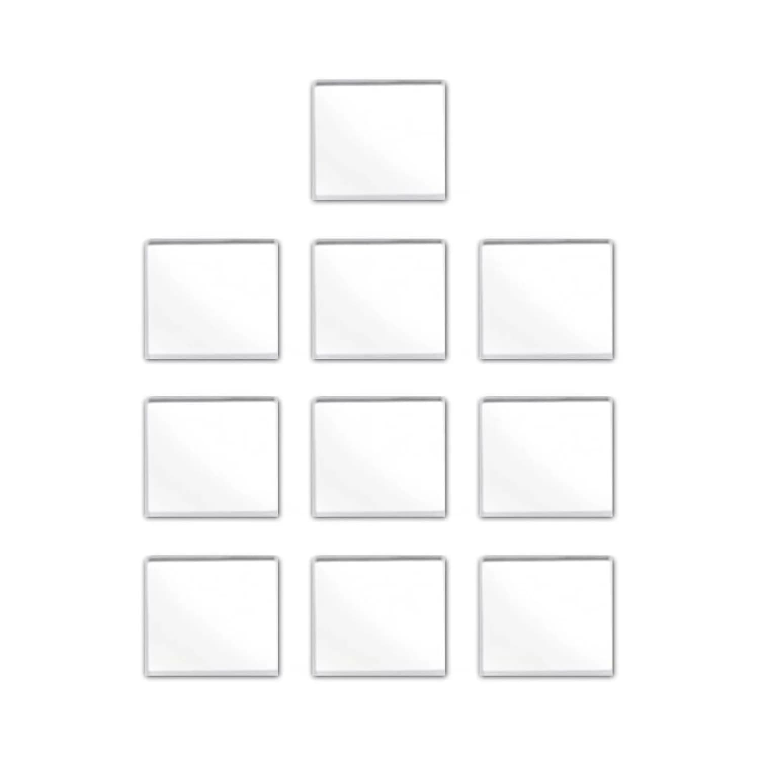 Quanmin 6mm x 6mm x 0.55mm 850nm Narrow Band Pass Filter Set (10 Pieces) | Optical IR-Cut Filter for Barcode Scanners & Face Recognition - main product image