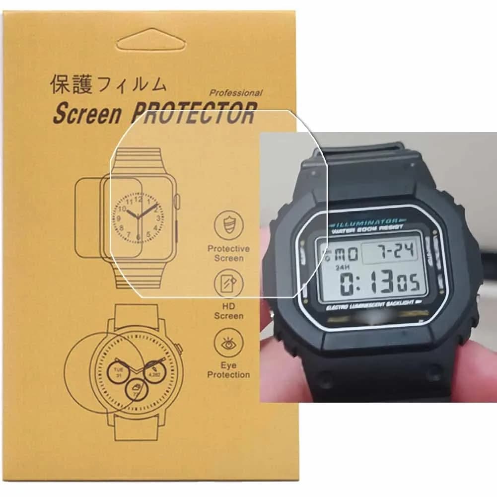 VRWOX 3-Pcs Screen Protector for DW-5600 GW-B5600 | HD Clear Anti-Scratch & Bubble-Free