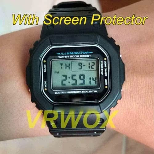 VRWOX 3-Pcs Screen Protector for DW-5600 GW-B5600 | HD Clear Anti-Scratch & Bubble-Free thumbnail 3