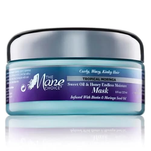 The Mane Choice Tropical Moringa Sweet Oil & Honey Endless Moisture Mask 237ml (8 Fl Oz) | Hydrates & Strengthens Hair thumbnail 1