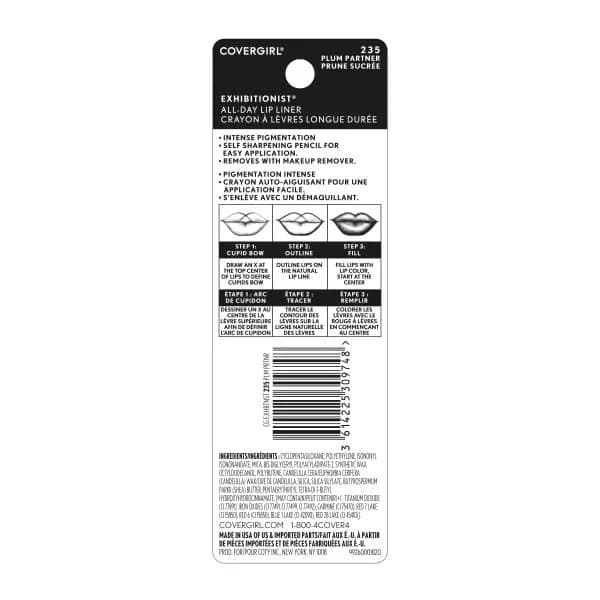 COVERGIRL Exhibitionist All-Day Lip Liner Plum Partner 235 | 0.889cm (0.33in) | Cruelty-Free Lip Color thumbnail 5