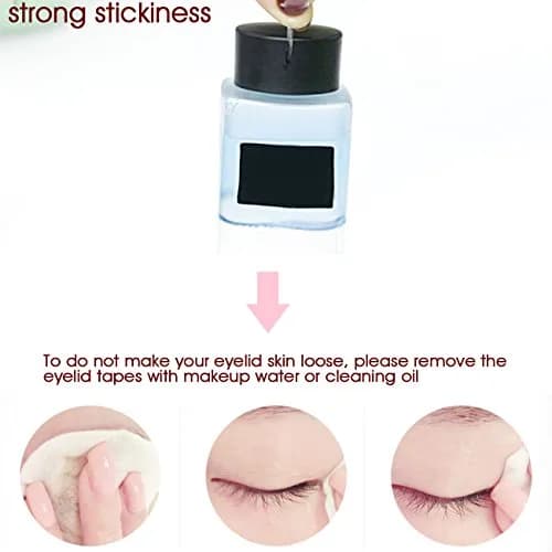 Pormasbenzer Ultra Invisible Double Eyelid Tape Stickers 480 Count (3 Packs) | Medical-Grade Adhesive Fiber for Natural Double Eyelids thumbnail 6