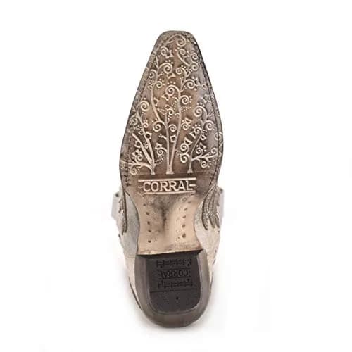 Corral Women's Western Boot Leather White Snip Toe Wing Cross | Handcrafted Genuine Leather with Crystal Embellishments thumbnail 6
