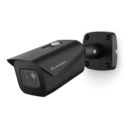 Amcrest UltraHD 4K Outdoor Bullet Security IP POE Camera, 98ft NightVision, 2.8mm Lens, IP67 Weatherproof, 256GB MicroSD Recording, Black (IP8M-2496EB-V2) thumbnail 1