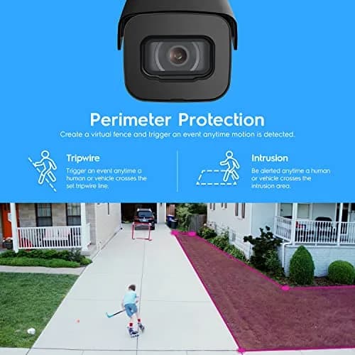Amcrest UltraHD 4K Outdoor Bullet Security IP POE Camera, 98ft NightVision, 2.8mm Lens, IP67 Weatherproof, 256GB MicroSD Recording, Black (IP8M-2496EB-V2) thumbnail 3
