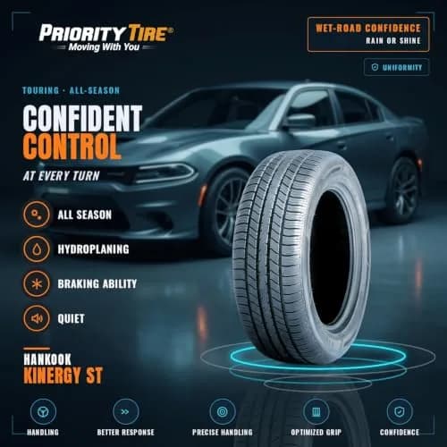 HANKOOK Kinergy ST H735 All-Season Radial Tire 215/75R14 | Universal Fit with 26.6in Diameter thumbnail 2
