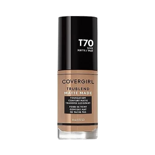 COVERGIRL TruBlend Matte Made Liquid Foundation, Caramel | Flawless Matte Finish, Long-Lasting 12H thumbnail 1