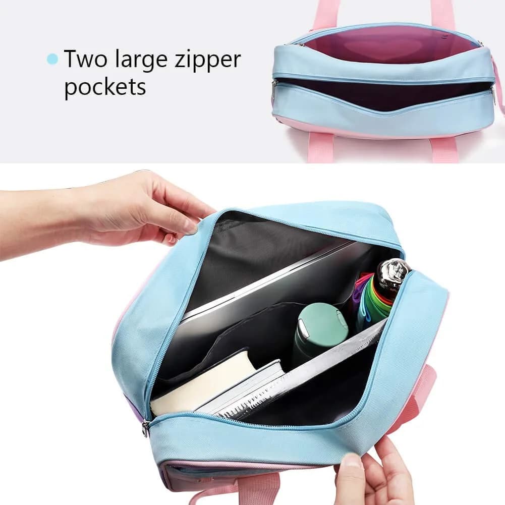 STEAMEDBUN Kawaii Ita Bag Large Tote Shoulder Bag with Clear Heart Window & Pockets 37.5cm (14.8 inch) | Anime & Cosplay Accessory - view 4