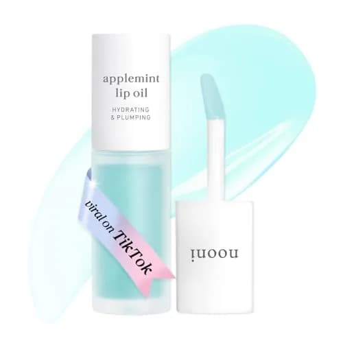 NOONI Korean Lip Oil Applemint 0.12 Fl Oz (3.55 ml) | Hydrating Tinted Gloss thumbnail 1