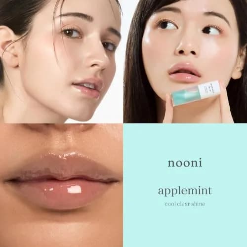 NOONI Korean Lip Oil Applemint 0.12 Fl Oz (3.55 ml) | Hydrating Tinted Gloss thumbnail 4