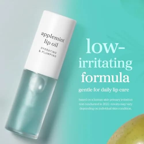 NOONI Korean Lip Oil Applemint 0.12 Fl Oz (3.55 ml) | Hydrating Tinted Gloss thumbnail 5