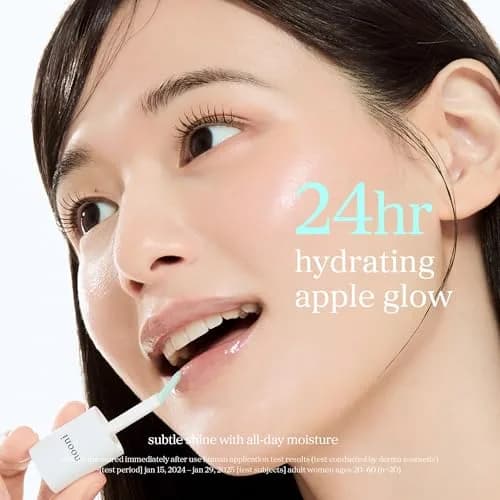 NOONI Korean Lip Oil Applemint 0.12 Fl Oz (3.55 ml) | Hydrating Tinted Gloss thumbnail 7