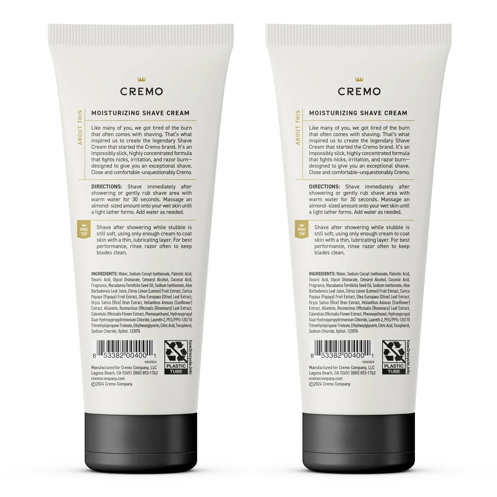 Cremo Shaving Cream for Sensitive Skin, 360ml (12 Fl Oz) | Ultra-Slick Formula Fights Nicks & Razor Burn - view 4