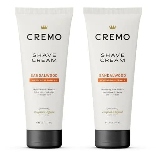 Cremo Shaving Cream for Men, Sandalwood, 12 Fl Oz (2 Pack) | Slick Hydrating Formula Fights Razor Burn thumbnail 1