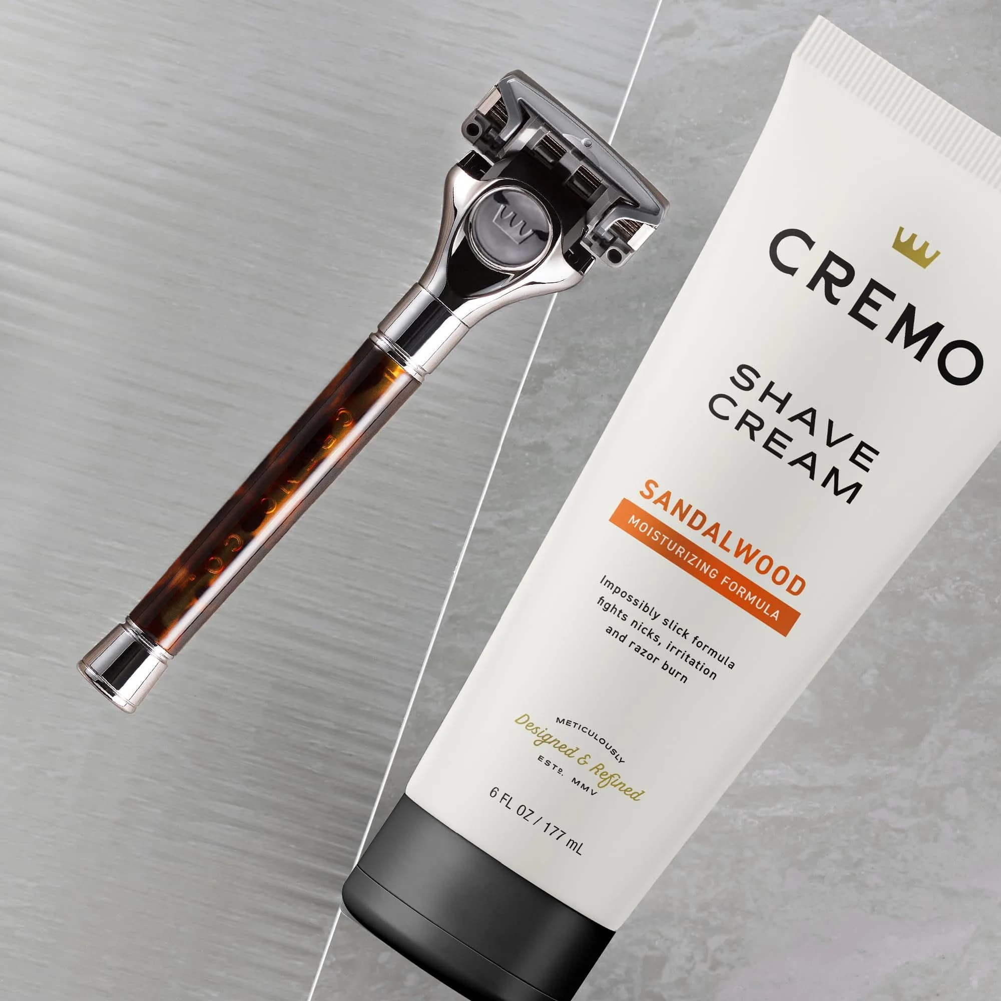 Cremo Shaving Cream for Men, Sandalwood, 12 Fl Oz (2 Pack) | Slick Hydrating Formula Fights Razor Burn - view 2