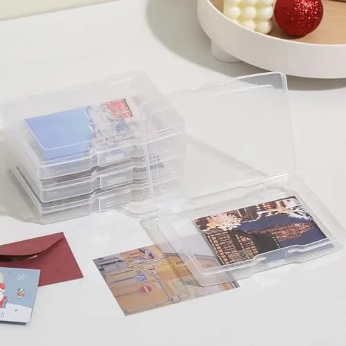 novelinks Photo Storage Box with 16 Inner Cases | Holds 1600 Photos & Crafts | Clear Plastic Organizer thumbnail 5