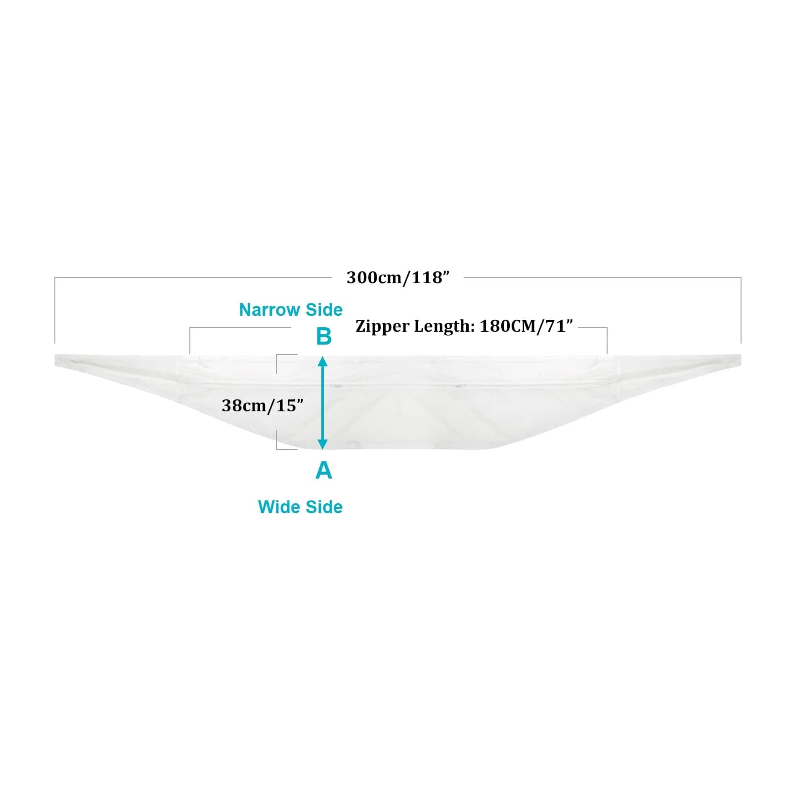 HOOMEE Universal Window Seal for Portable Air Conditioner & Dryer 300cm (118") | Easy Install Kit - view 3