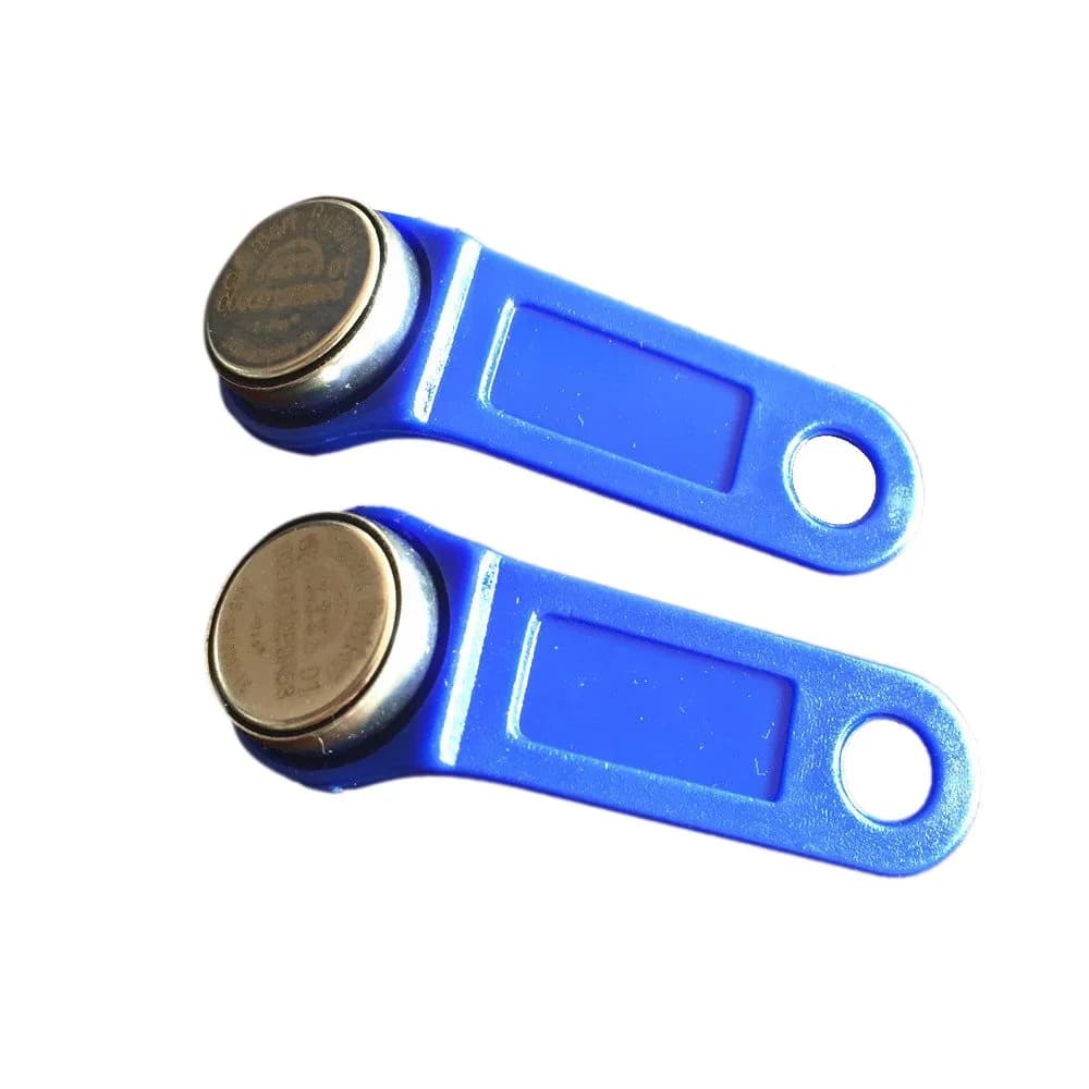 YARONGTECH 10pcs DS1990A F5 Blue Handle Read-only I-Button Non Magnetic (16mm x 56mm) | Security & Surveillance - main product image