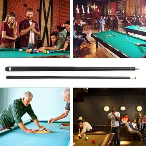 GSE Games & Sports Expert Matte Black 21oz Pool Cue Stick | 13mm Leather Tip, 3/8x10 Stainless Steel Joint thumbnail 5
