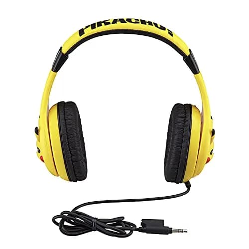 eKids Pokemon Pikachu Wired Kids Headphones, Adjustable, Stereo Sound, 3.5mm Jack, Tangle-Free, Volume Control, Children's Headband On Ear | Safe Volume for Kids thumbnail 7
