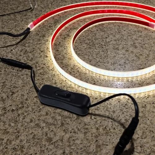 Antrader 6pcs DC Inline On/Off Switch Cables 5.5x2.1mm Male to Female 29.5cm (11.6 Inch) | Control LED Lights Easily thumbnail 5