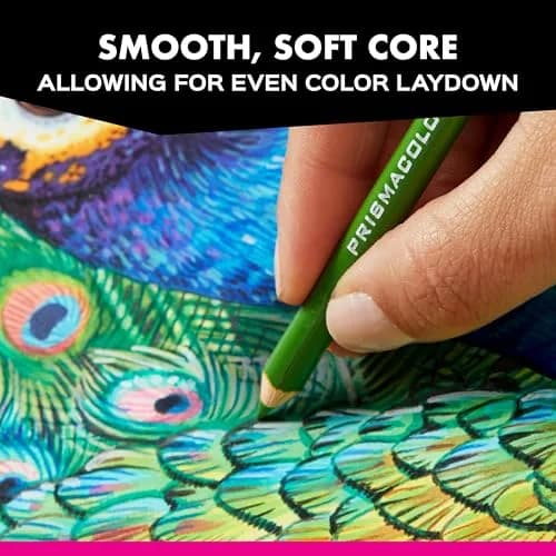 Prismacolor Premier Soft Core Colored Pencils, Vibrant Highlighting and Shading Set, 24 Count (24 Count) | Professional Grade Art Supplies thumbnail 4