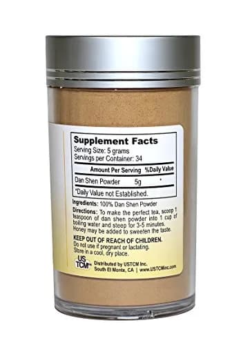 USTCM Red Sage Root Powder 6oz (170g) | Traditional Chinese Herbal Supplement for Tea thumbnail 2