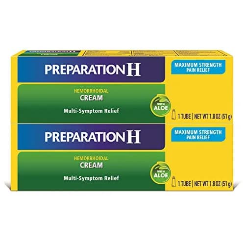 Preparation H Hemorrhoid Symptom Treatment Cream 3.6 oz (102 g) | FDA Approved Multi-Symptom Relief thumbnail 1