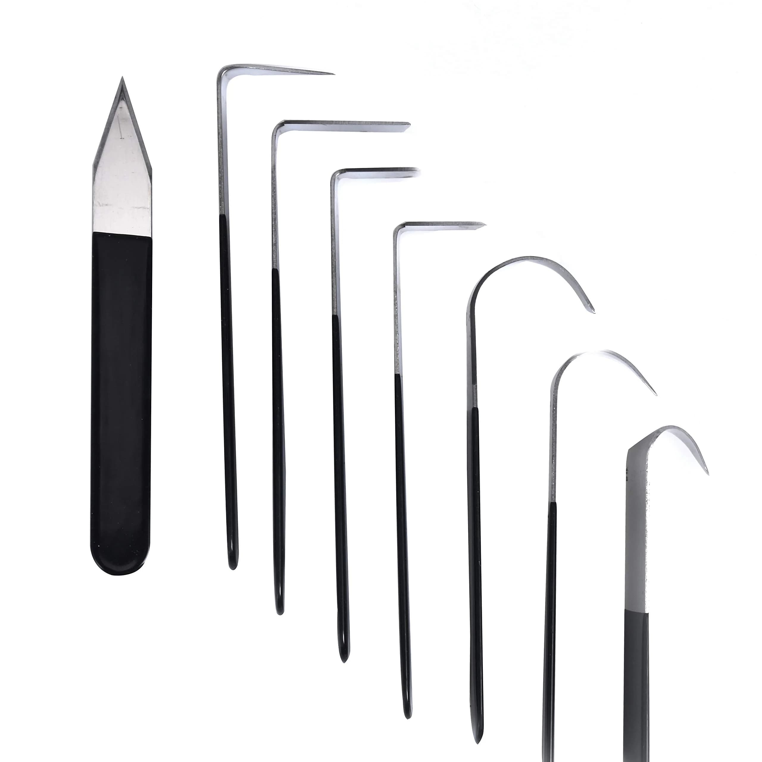 YaeTek 8 Pack Pottery Tools Stainless Steel, 8 Styles Carving Shaping Knives Craft Trimming Clay Sculpture Hand Tools Artist Ceramic Tools Set for Carving, Sculpting, Shaping, Modeling - main product image