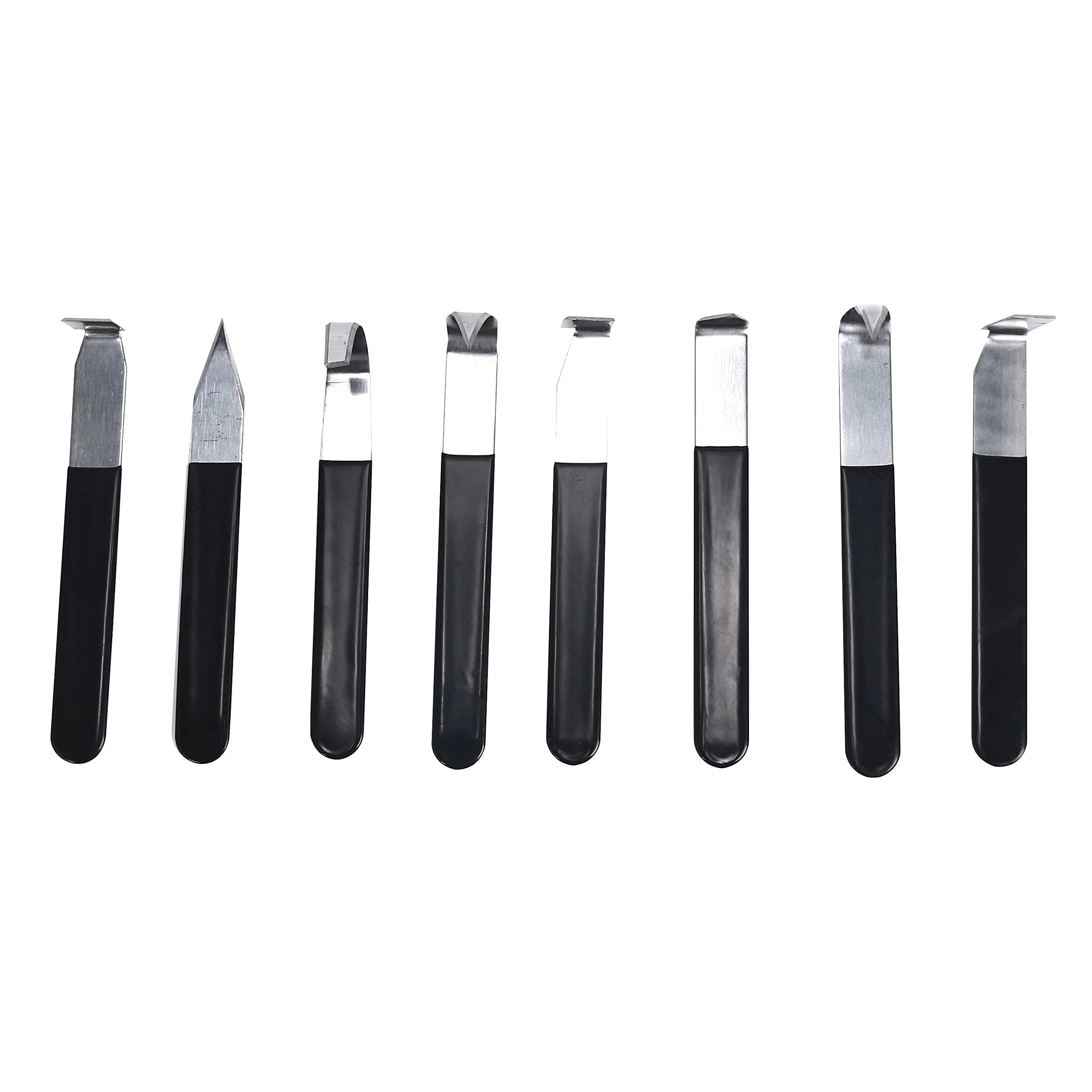 YaeTek 8 Pack Pottery Tools Stainless Steel, 8 Styles Carving Shaping Knives Craft Trimming Clay Sculpture Hand Tools Artist Ceramic Tools Set for Carving, Sculpting, Shaping, Modeling - view 7