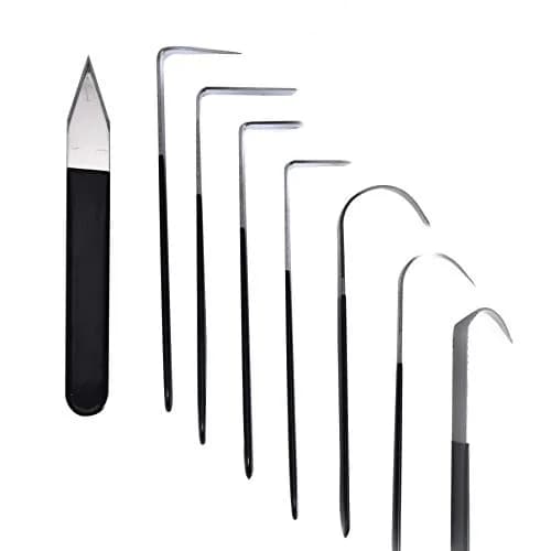 YaeTek 8 Pack Pottery Tools Stainless Steel, 8 Styles Carving Shaping Knives Craft Trimming Clay Sculpture Hand Tools Artist Ceramic Tools Set for Carving, Sculpting, Shaping, Modeling thumbnail 1